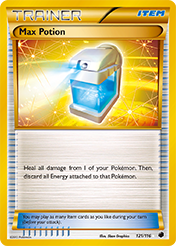 Max Potion Plasma Freeze Pokemon Card