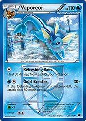 Vaporeon Plasma Freeze Pokemon Card