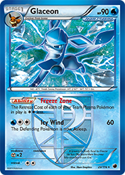Glaceon Plasma Freeze Pokemon Card