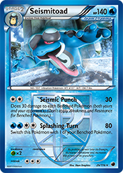 Seismitoad Plasma Freeze Pokemon Card