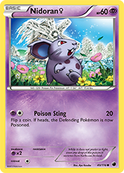 Nidoran♀ Plasma Freeze Pokemon Card