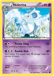 Nidorina Plasma Freeze Pokemon Card