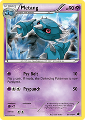 Metang Plasma Freeze Pokemon Card