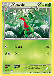 Grovyle Plasma Freeze Pokemon Card