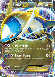 Latios-EX Plasma Freeze Pokemon Card