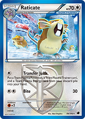 Raticate Plasma Freeze Pokemon Card