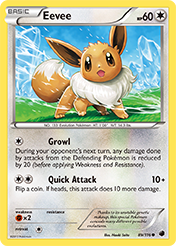 Eevee Plasma Freeze Pokemon Card