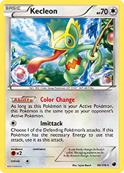 Kecleon Plasma Freeze Pokemon Card