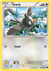 Starly Plasma Freeze Pokemon Card