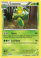 Leavanny Plasma Storm Pokemon Card