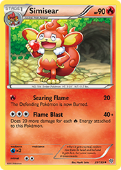 Simisear Plasma Storm Pokemon Card