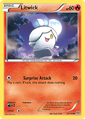 Litwick Plasma Storm Pokemon Card