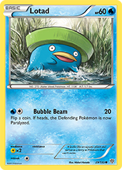Lotad Plasma Storm Pokemon Card