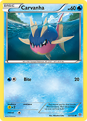 Carvanha Plasma Storm Pokemon Card