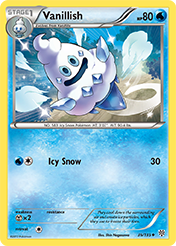 Vanillish Plasma Storm Pokemon Card
