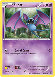 Zubat Plasma Storm Pokemon Card