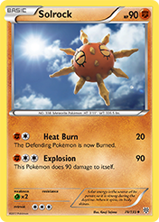 Solrock Plasma Storm Pokemon Card