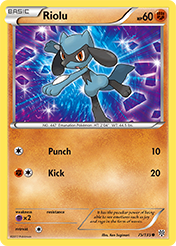 Riolu Plasma Storm Pokemon Card