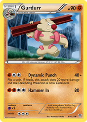 Gurdurr Plasma Storm Pokemon Card