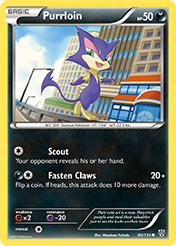 Purrloin Plasma Storm Pokemon Card