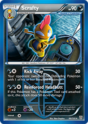 Scrafty Plasma Storm Pokemon Card