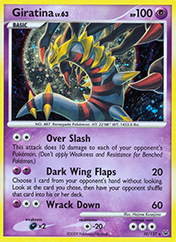 Giratina Platinum Card List