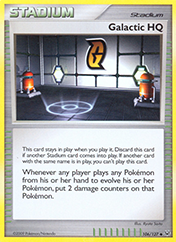 Galactic HQ Platinum Pokemon Card