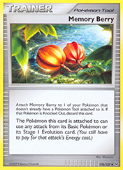 Memory Berry Platinum Pokemon Card