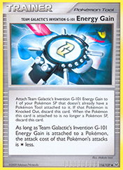 Team Galactic's Invention G-101 Energy Gain Platinum Pokemon Card