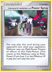Team Galactic's Invention G-103 Power Spray Platinum Pokemon Card