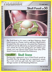Skull Fossil Platinum Pokemon Card