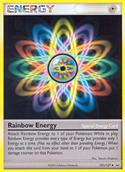 Rainbow Energy Platinum Pokemon Card