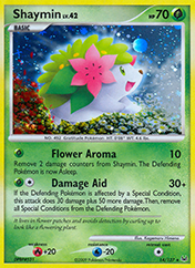 Shaymin Platinum Pokemon Card