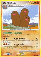Dugtrio Platinum Pokemon Card