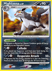 Mightyena Platinum Pokemon Card