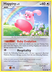 Happiny Platinum Pokemon Card