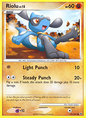 Riolu Platinum Pokemon Card