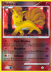Vulpix Platinum Pokemon Card