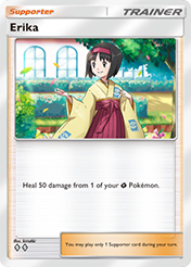 Erika Genetic Apex Pokemon Pocket Card