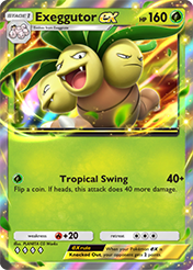 Exeggutor EX Deluxe Pack EX Card List