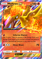 Moltres EX Deluxe Pack EX Card List