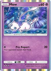 Mew Mythical Island Card List