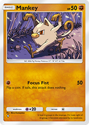 Mankey Mythical Island Card List