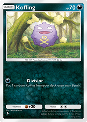 Koffing Mythical Island Card List