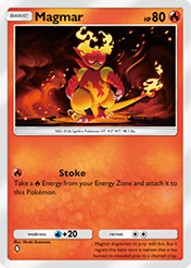 Magmar Space-Time Smackdown Card List