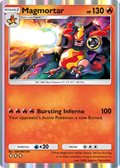Magmortar Space-Time Smackdown Pokemon Pocket Card