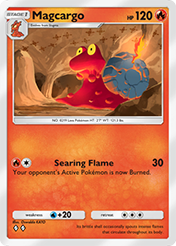 Magcargo Space-Time Smackdown Pokemon Pocket Card