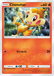 Chimchar Space-Time Smackdown Pokemon Pocket Card