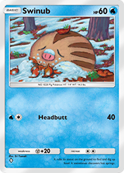 Swinub Space-Time Smackdown Pokemon Pocket Card