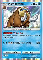 Mamoswine Space-Time Smackdown Pokemon Pocket Card